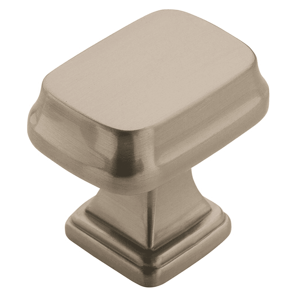 Amerock Satin Nickel Rectangle Knob - 1-1/4" Revitalize