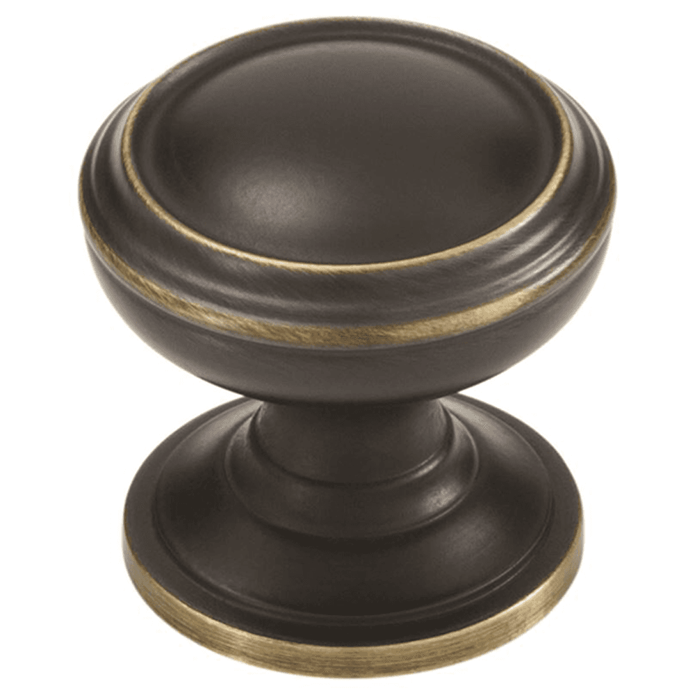 Amerock Revitalize 1-1/4" Venetian Bronze Round Knob on Cabinet Door