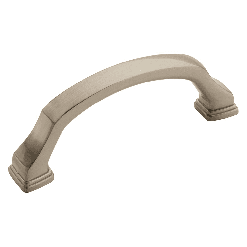 Amerock 3" Revitalize Handle Pull Satin Nickel on White Background