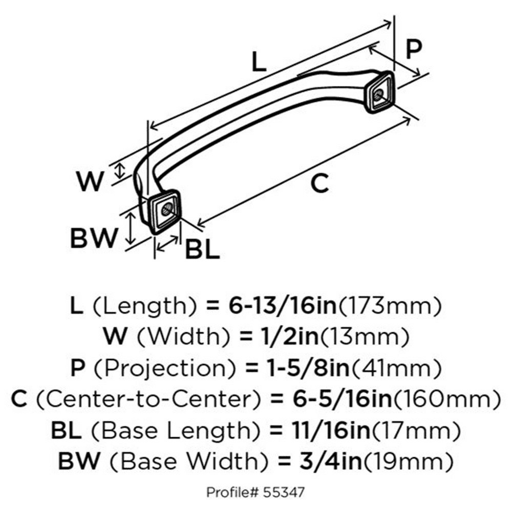 6-5/16" Revitalize Handle Pull, Satin Nickel - Alt Image 2