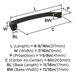 8" Revitalize Cabinet Pull, Satin Nickel Alt 3 - Image