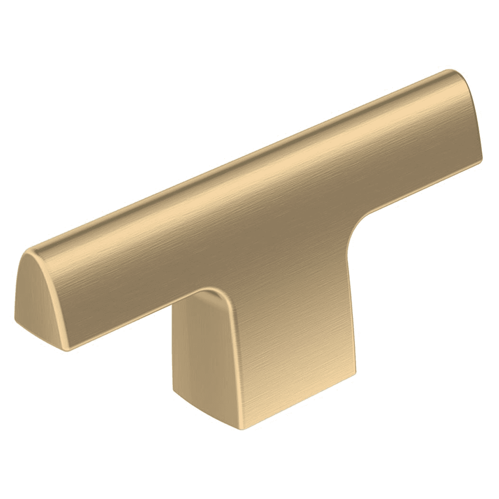 2-1/2" Riva T-Knob in Golden Champagne finish by Amerock