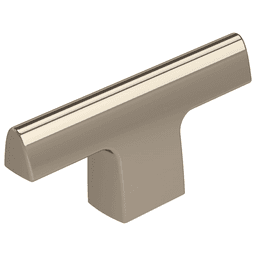 Amerock Riva T-Knob in 2-1/2" length, Polished Nickel finish