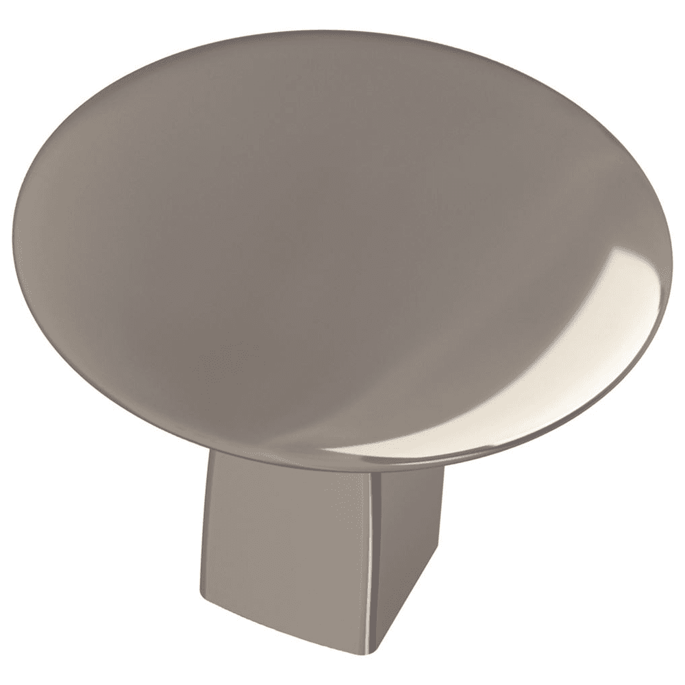 Amerock Riva 1-1/4" Round Knob in Polished Chrome Front View