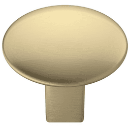 Amerock Riva Round Knob - Polished Nickel - Close-up