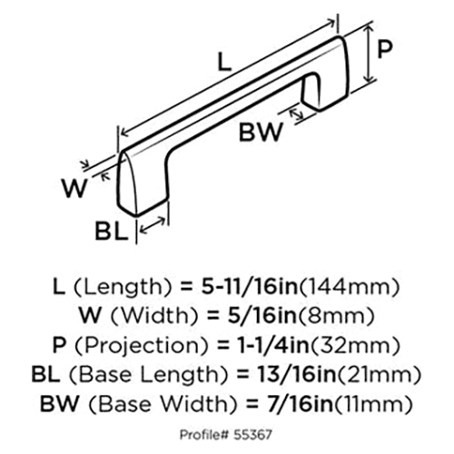 192mm Riva Cabinet Pull, s Graphite Alt 1 - Image