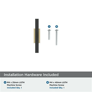 2-3/4" Urbanite T-Handle Knob, Champagne Bronze/Matte Black Alt 2 - Image