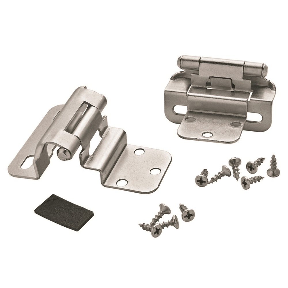 Partial Wrap-Around Face-Frame Hinge, Self-Closing, 3/8" Inset, Oil Rubbed Bronze - Alt Image 1