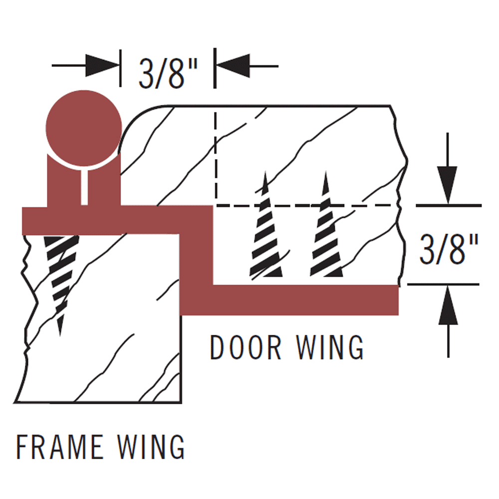 Partial Wrap-Around Face-Frame Hinge, Self-Closing, 1/4" Overlay, Oil-Rubbed Bronze - Alt Image 1