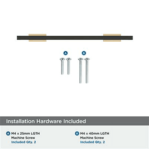 5-1/16" Urbanite Cabinet Pull, Champagne Bronze/Matte Black Alt 1 - Image