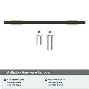 6-5/16" Urbanite Cabinet Pull, Polished Champagne Bronze/White Alt 1 - Image