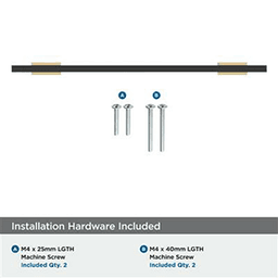 7-9/16" Urbanite Cabinet Pull, Champagne Bronze/Matte Black Alt 1 - Image
