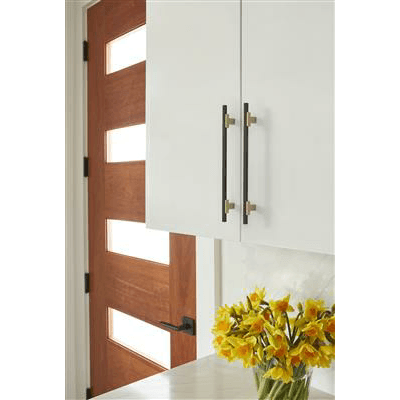7-9/16" Urbanite Cabinet Pull, Champagne Bronze/Matte Black Alt 3 - Image