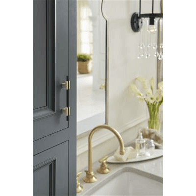 3-3/4" Urbanite Cabinet Pull, Champagne Bronze/Matte Black Alt 4 - Image