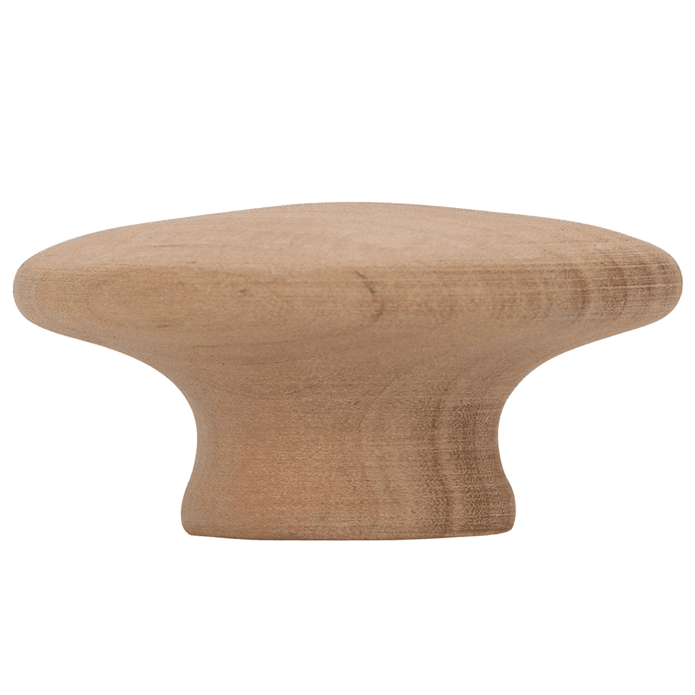 Unfinished wood knob with rustic charm