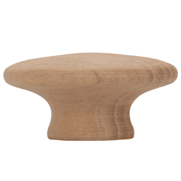 Unfinished wood knob with rustic charm
