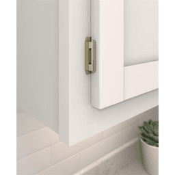 Double Demountable Hinge, Self-Closing, 3/8" Inset, Burnished Brass - Beauty Shot