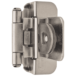 Double Demountable Hinge, Self-Closing, 3/8" Inset, Satin Nickel - Main Image