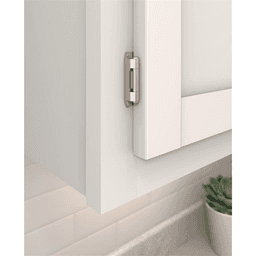 Double Demountable Hinge, Self-Closing, 1/2" Overlay, Satin Nickel-Plated - Beauty Shot