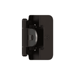 Double Demountable Hinge, Self-Closing, 1/2" Overlay, Oil Rubbed Bronze - Main Image