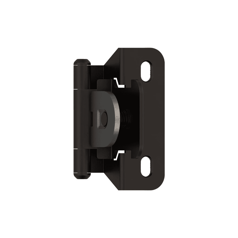 Single Demountable Hinge, Self-Closing, 1/4" Overlay, Oil Rubbed Bronze - Main Image