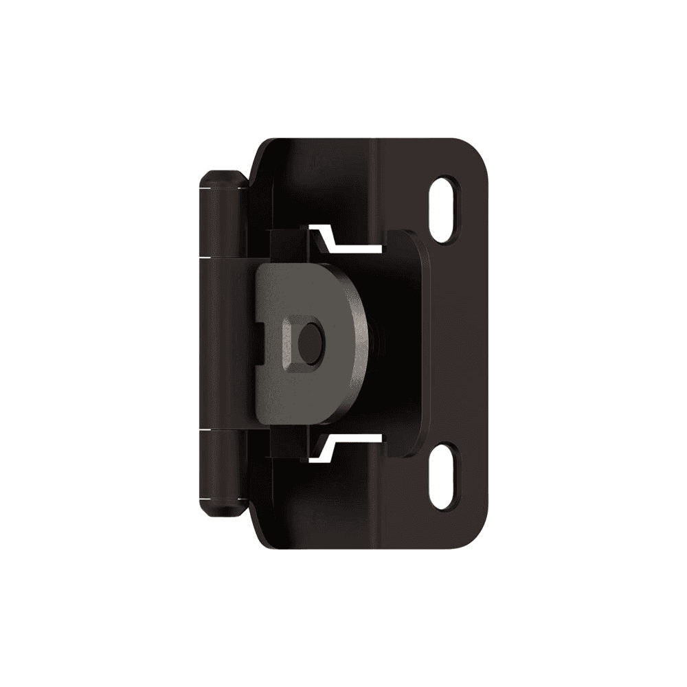 Single Demountable Hinge, Self-Closing, 1/2" Overlay, Oil Rubbed Bronze - Main Image
