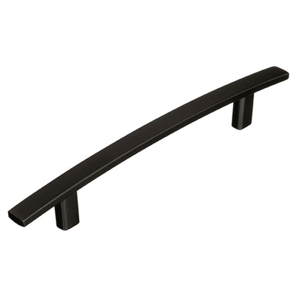 Amerock Cyprus decorative bar pull in black bronze finish, measuring 5-1/16 inches.