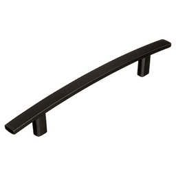 Amerock Cyprus decorative bar pull in black bronze finish, measuring 5-1/16 inches.