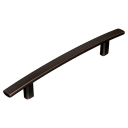 Amerock Cyprus Decorative Bar Pull in Oil-Rubbed Bronze on White Background
