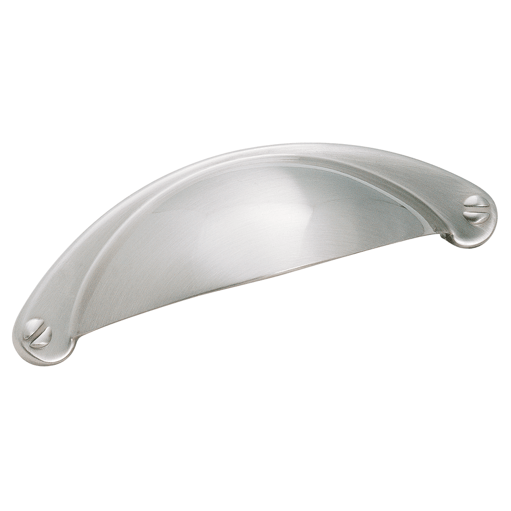 2-1/2" Satin Nickel Cup Pull from Amerock's Essential''''Z&trade; Collection