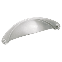2-1/2" Satin Nickel Cup Pull from Amerock's Essential''''Z&trade; Collection