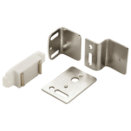 9765 Magnetic Catch with 3 Strike Plate, White - Main Image