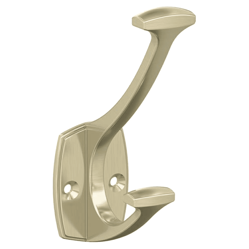 Vicinity Double Robe Hook, Golden Champagne Main - Image