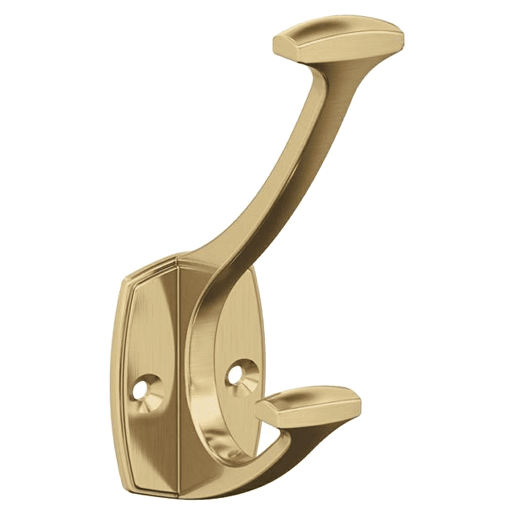 Vicinity Double Robe Hook, Champagne Bronze Main - Image