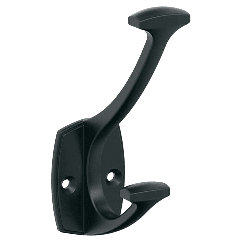 Vicinity Double Robe Hook, Matte Black Main - Image