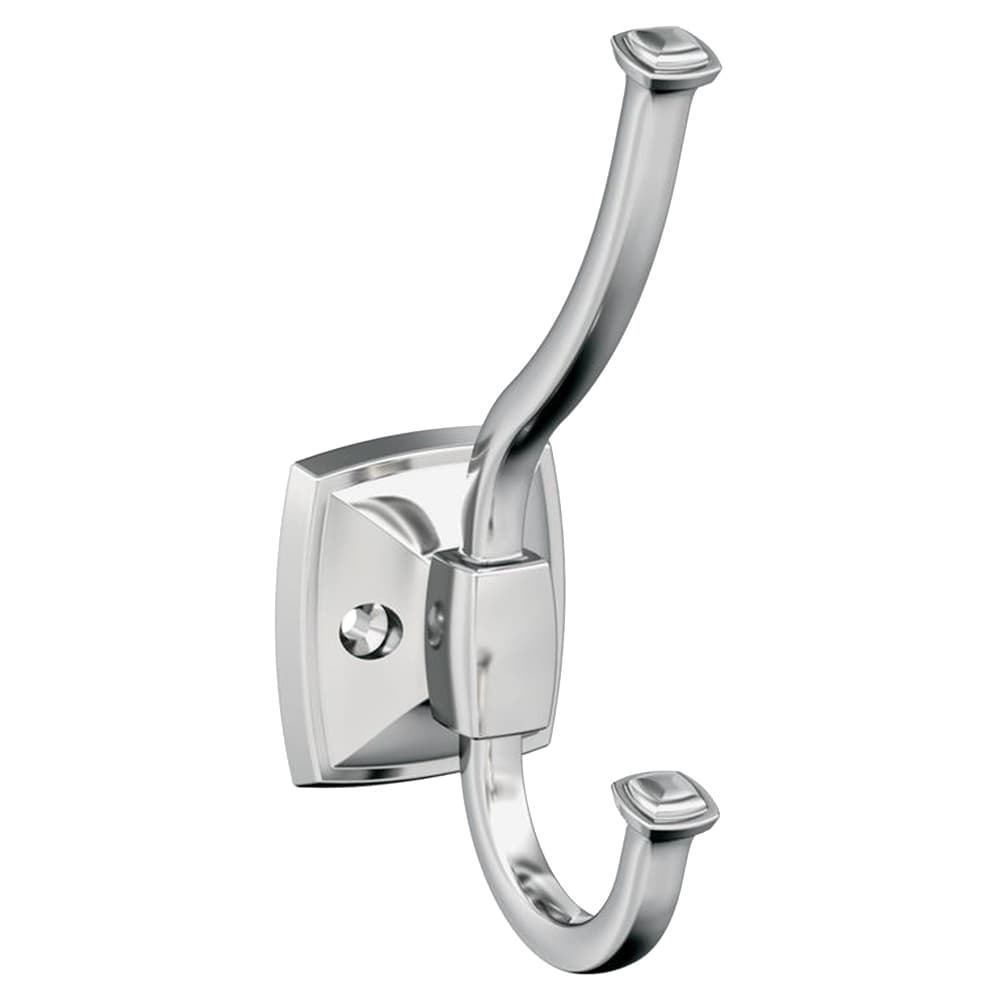 5-1/4&quot; x 5-1/4&quot; Kinsale Double Prong Decorative Wall Hook, Champagne Bronze Alt 1 - Image