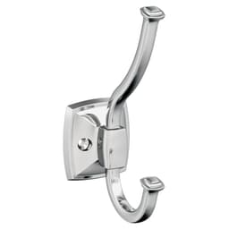 5-1/4&quot; x 5-1/4&quot; Kinsale Double Prong Decorative Wall Hook, Champagne Bronze Alt 1 - Image
