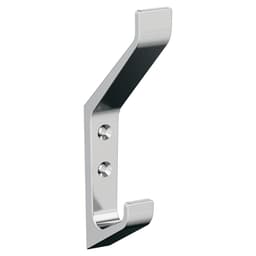 5-7/16&quot; x 5-7/16&quot; Emerge Double Prong Decorative Wall Hook, Matte Black Alt 1 - Image