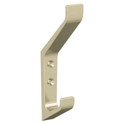 5-7/16&quot; x 5-7/16&quot; Emerge Double Prong Decorative Wall Hook, Golden Champagne Main - Image
