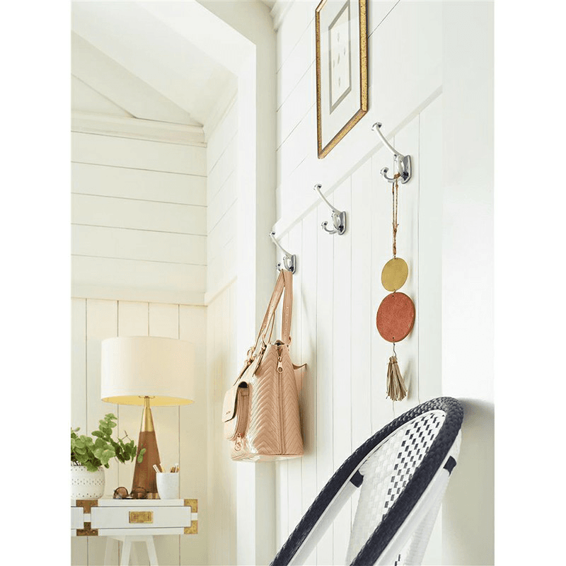 4-9/16&quot; x 4-9/16&quot; Vicinity Triple Prong Decorative Wall Hook, Oil-Rubbed Bronze Alt 3 - Image