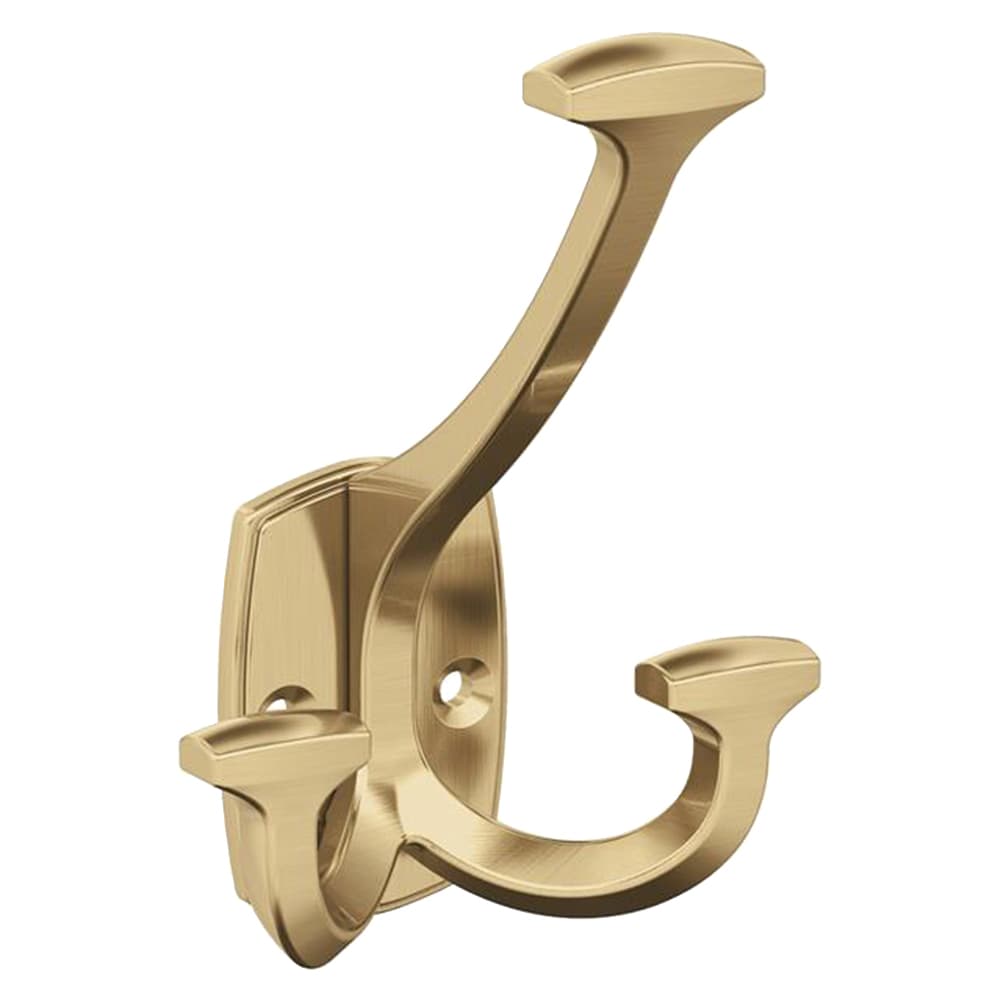 4-9/16&quot; x 4-9/16&quot; Vicinity Triple Prong Decorative Wall Hook, Champagne Bronze Main - Image