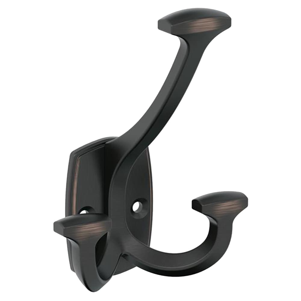 4-9/16&quot; x 4-9/16&quot; Vicinity Triple Prong Decorative Wall Hook, Oil-Rubbed Bronze Main - Image