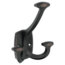 4-9/16&quot; x 4-9/16&quot; Vicinity Triple Prong Decorative Wall Hook, Oil-Rubbed Bronze Main - Image