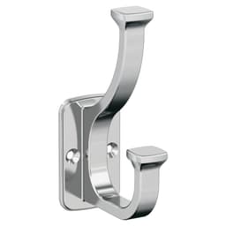 4-1/2&quot; x 4-1/2&quot; Alder Double Prong Decorative Wall Hook, Champagne Bronze Alt 1 - Image