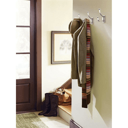 4-1/2&quot; x 4-1/2&quot; Alder Double Prong Decorative Wall Hook, Champagne Bronze Alt 3 - Image