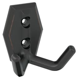 2-1/4&quot; x 2-1/4&quot; Benton Double Prong Decorative Wall Hook, Oil-Rubbed Bronze Main - Image