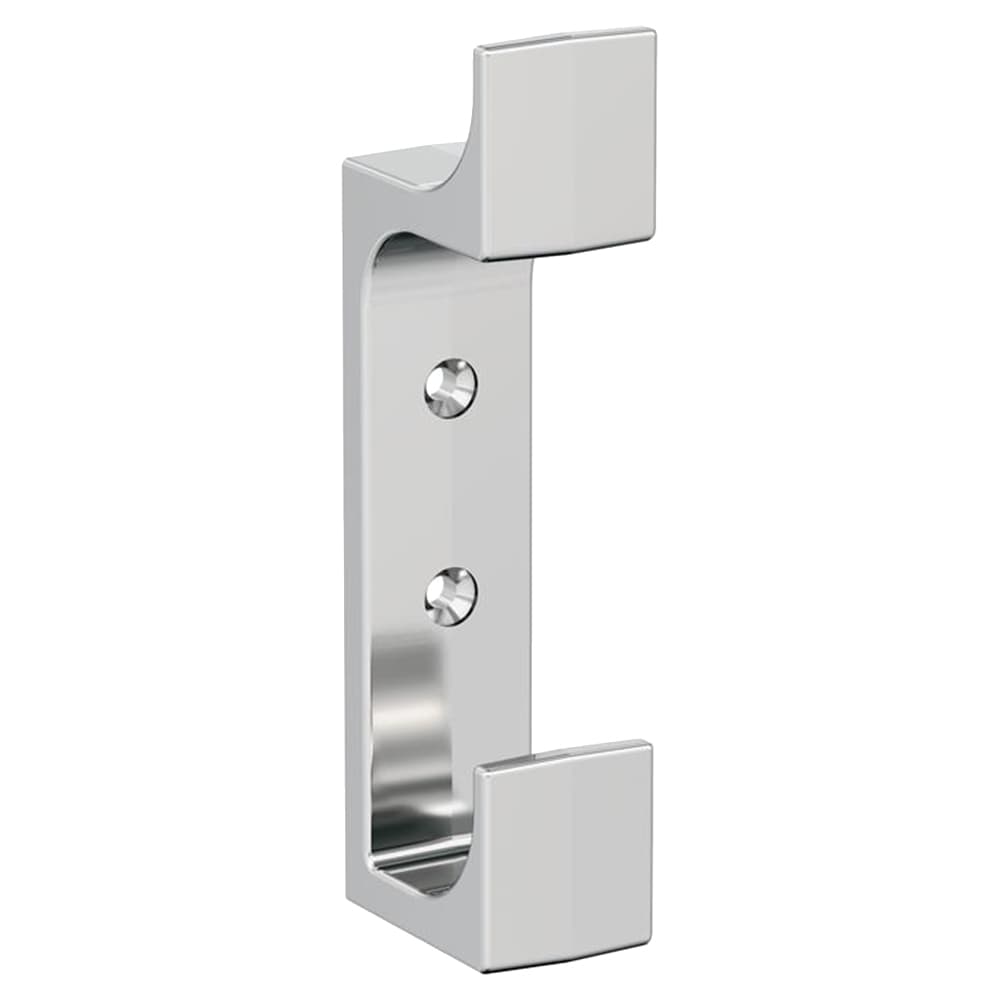 4-3/4&quot; x 4-3/4&quot; Bray Double Prong Decorative Wall Hook, Satin Nickel Alt 1 - Image