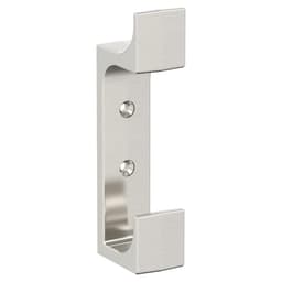 4-3/4&quot; x 4-3/4&quot; Bray Double Prong Decorative Wall Hook, Satin Nickel Main - Image