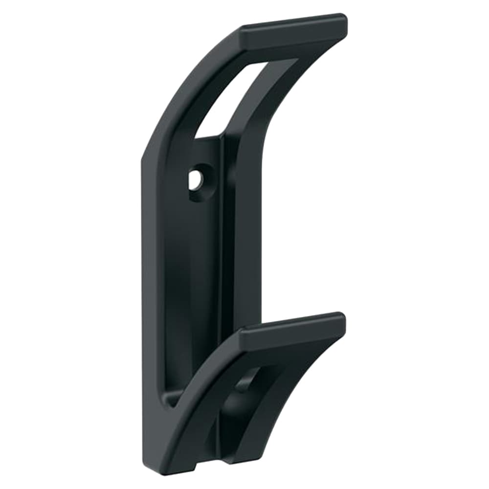 4-1/16&quot; x 4-1/16&quot; Avid Double Prong Decorative Wall Hook, Matte Black Main - Image