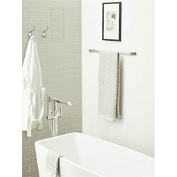 4-7/16&quot; x 4-7/16&quot; Noble Double Prong Decorative Wall Hook, Matte Black Alt 2 - Image
